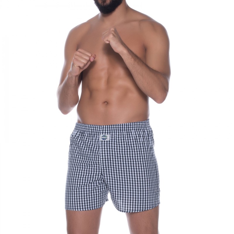 D.E.A.LInternational_Boxershorts_Schwarz&Weiß_kariert