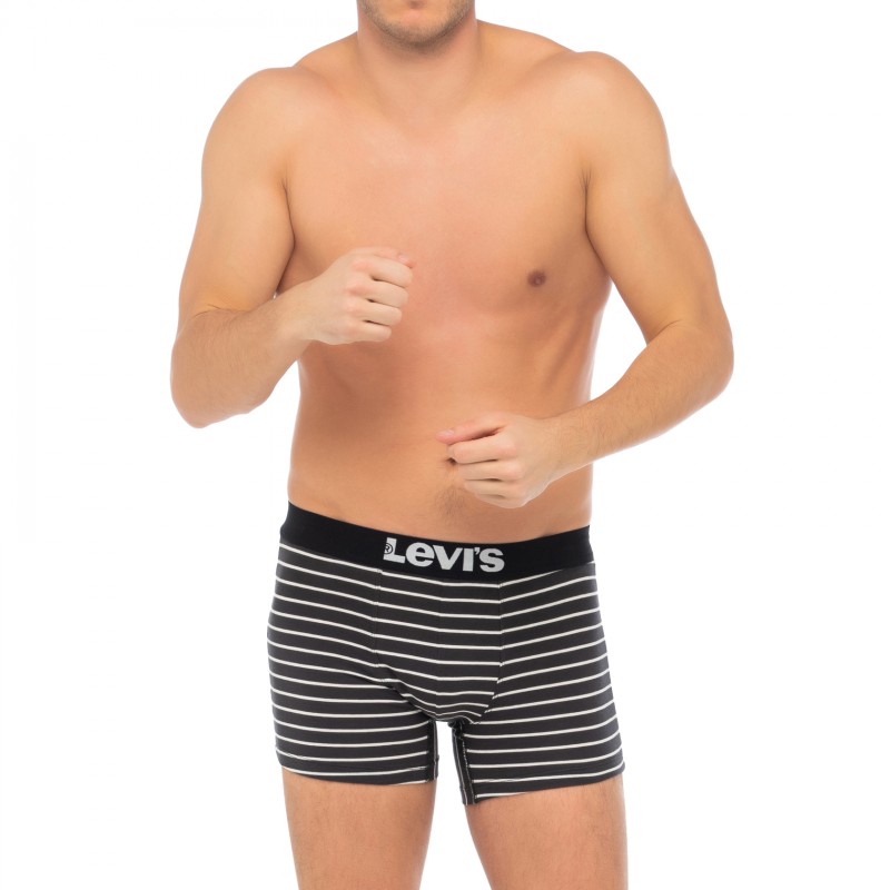Levi's_4-erSet_Boxer_Schwarz&Weiß_gestreift