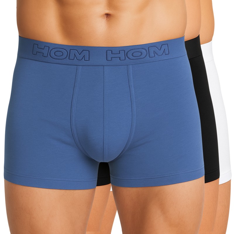 HOM 3-er Set Trunks Blau, Schwarz, Weiß günstig online kaufen