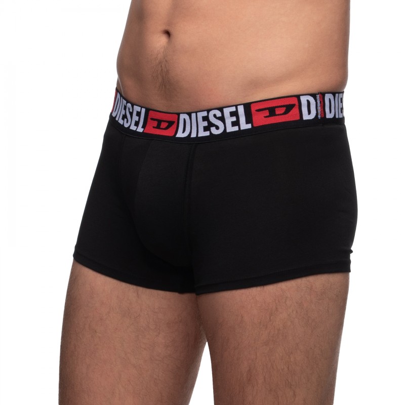 Boxerman_Herrenunterwäsche_Boxershorts_Diesel_3-er Set_Trunks_Schwarz Grau & Rot