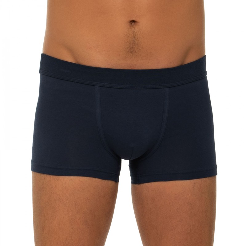 Boxerman_Herrenunterwäsche_Boxershorts_Seidensticker_3-er_Set_Trunks_Blau Gestreift