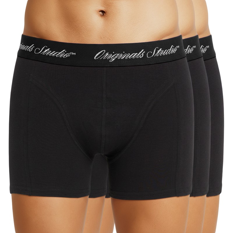Jack & Jones 3-er Set Trunks Schwarz