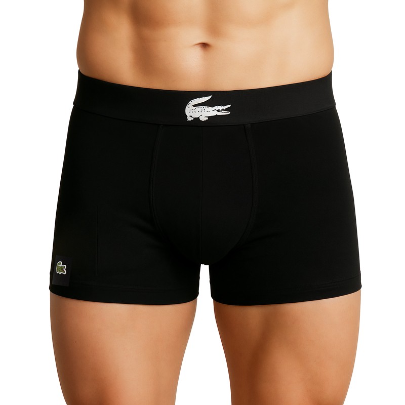 Lacoste 2-er Set Trunks Schwarz mit Krokodil-Logo
