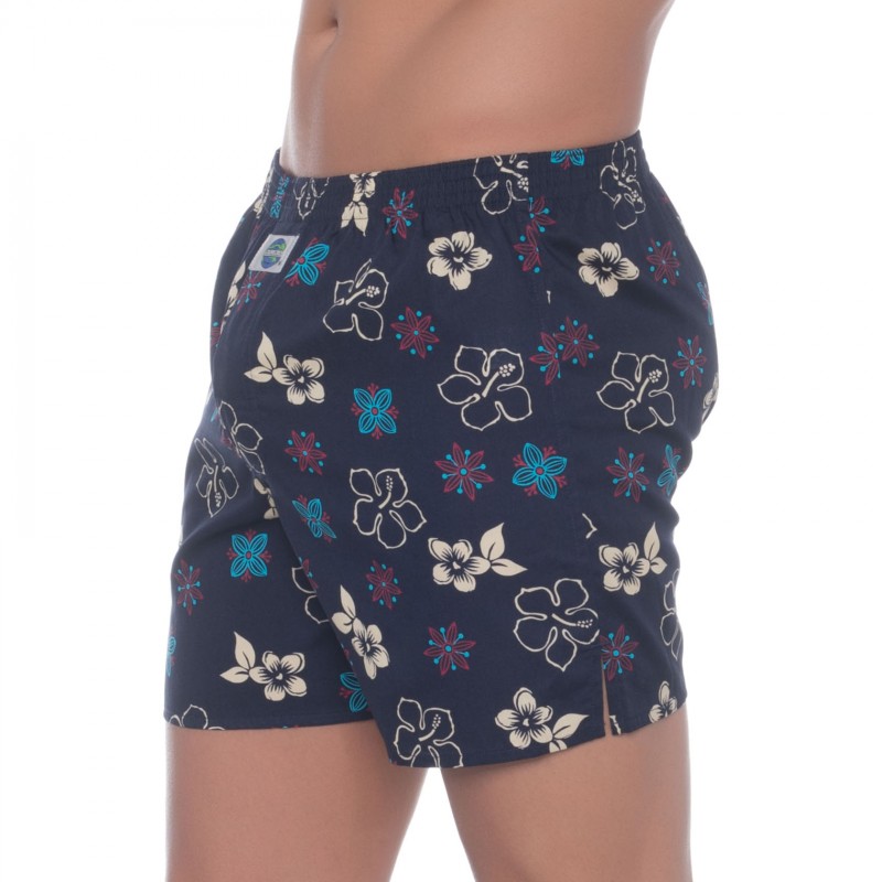 D.E.A.L International_Boxershorts_Blau_Sommerliche Blüten