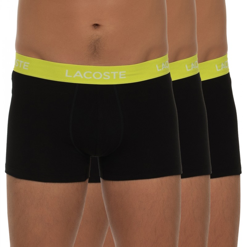Boxerman_Herrenunterwäsche_Boxershorts_Lacoste_3-er Set_Trunks-Schwarz