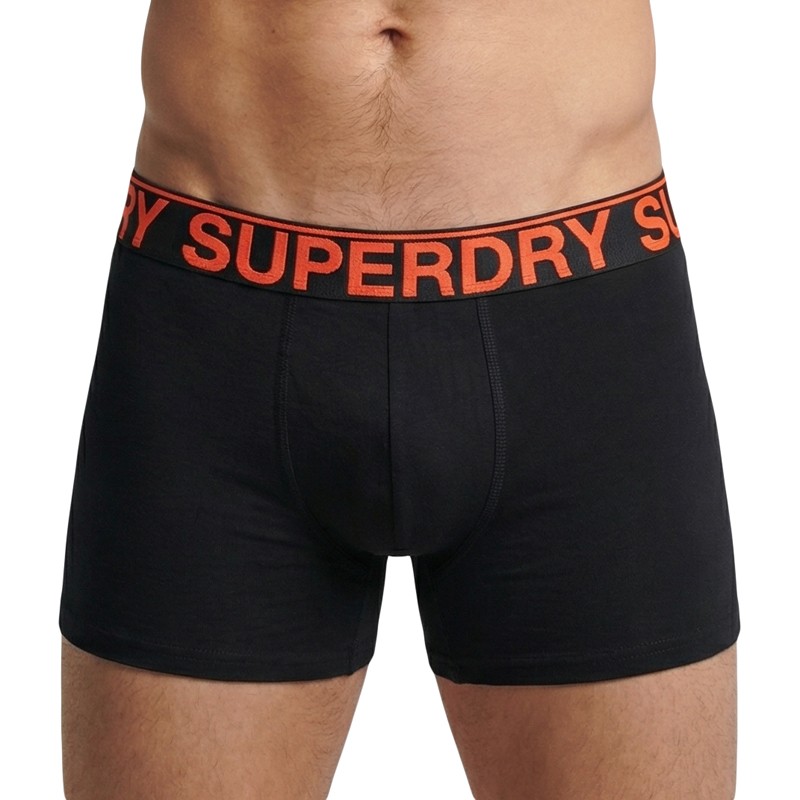 Superdry_3-erSet_Trunks_Schwarz,Orange&Grau
