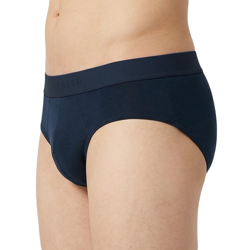 Boxerman_Schiesser_5-erSet_Slips_Schwarz_mit_verschiedenfarbigen_Webbund