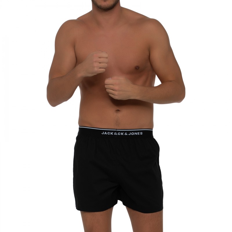 Boxerman_Herrenunterwäsche_Jack & Jones_2-er Set_Boxershorts_Schwarz_Lebkuchen Motiv