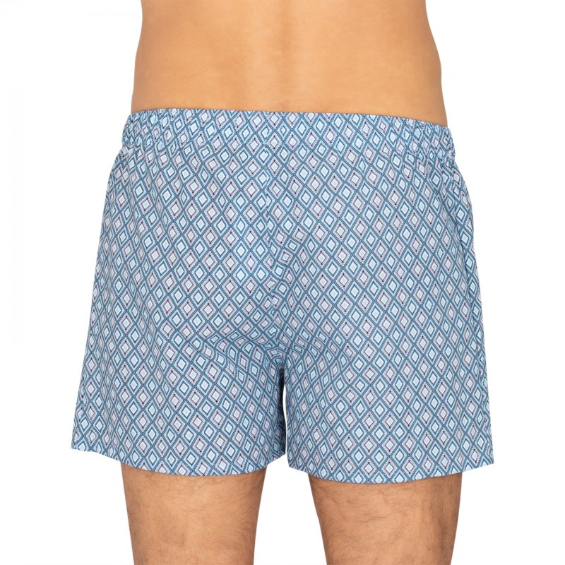 Hanro_Boxershorts_Grau,Blau_gemustert