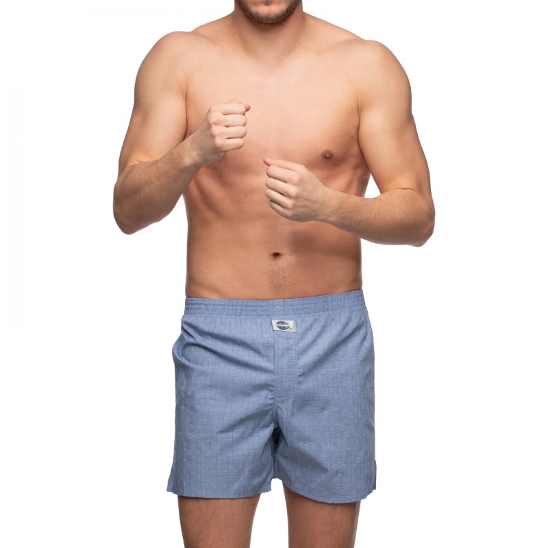 Boxerman_Herrenunterwäsche_D.E.A.LInternational_Boxershorts_Blau_kariert