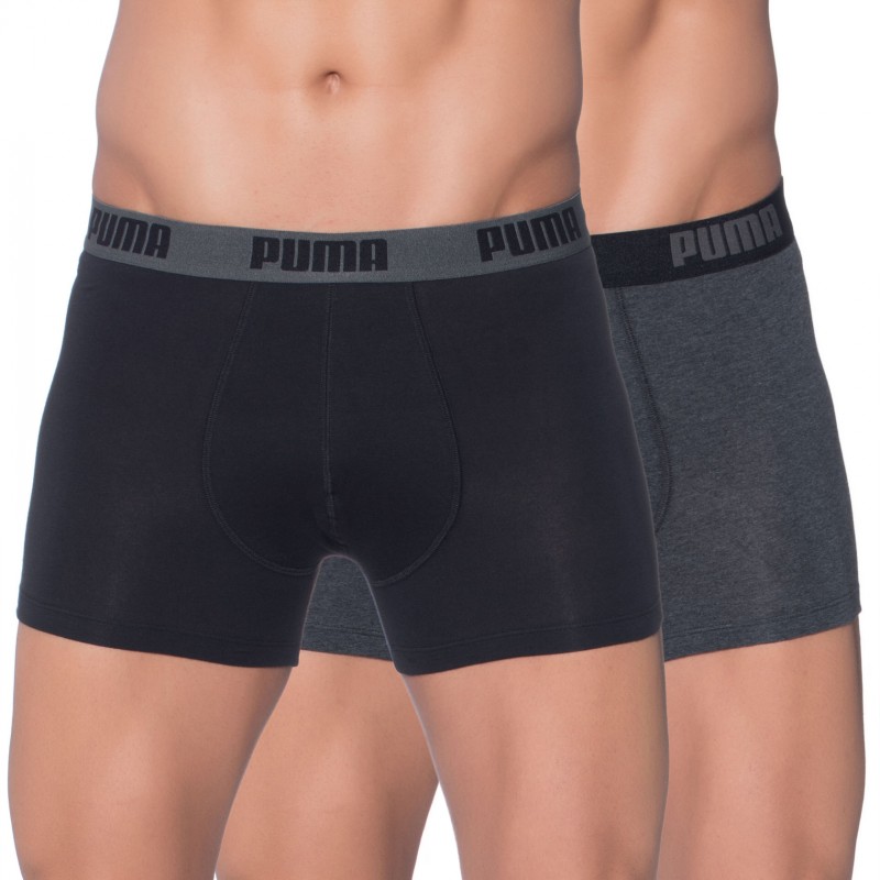 Puma 2-er Set Trunks Schwarz Grau