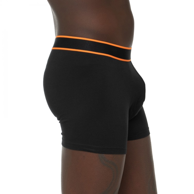 Boxerman_Herrenunterwäsche_Boxershorts_Schiesser_3-er Set_Trunks_Schwarz