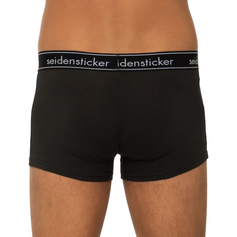 Boxerman_Herrenunterwäsche_Boxershorts_Seidensticker_3-er Set_Short Trunks_Schwarz