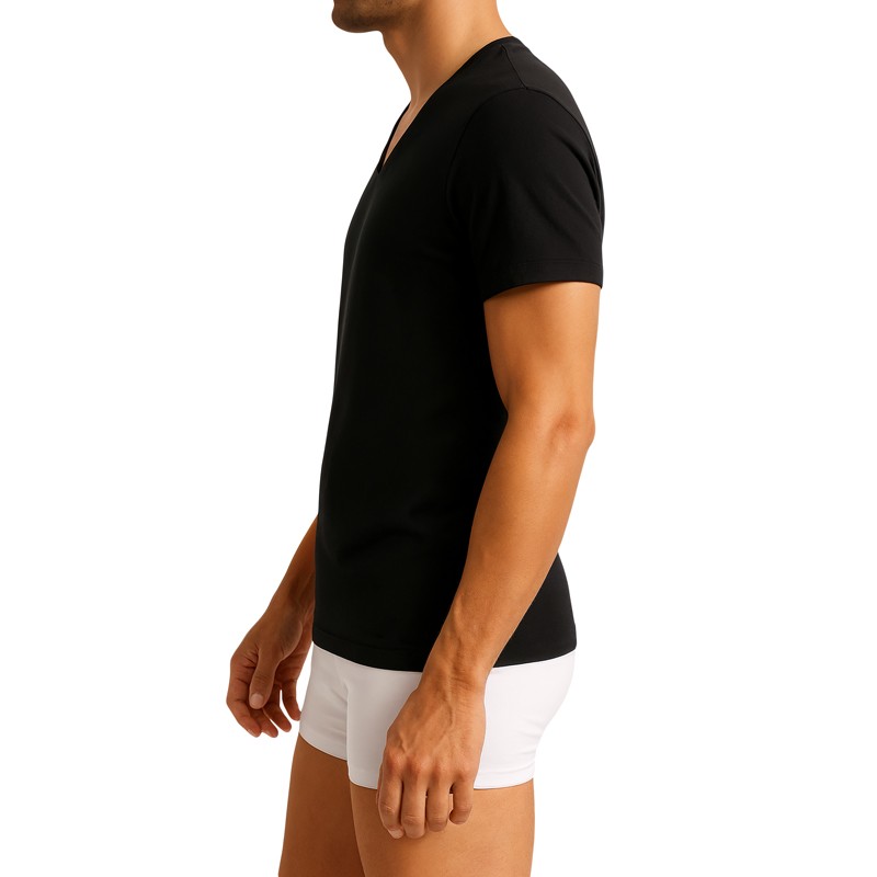 Lacoste_3-er Set_T-Shirts_Schwarz