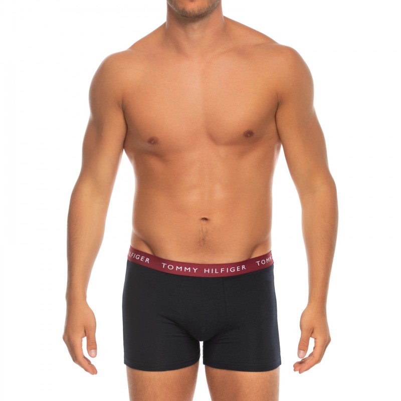 Tommy Hilfiger 5-er Set Trunks Blau mit verschiedenfarbigen Webbund