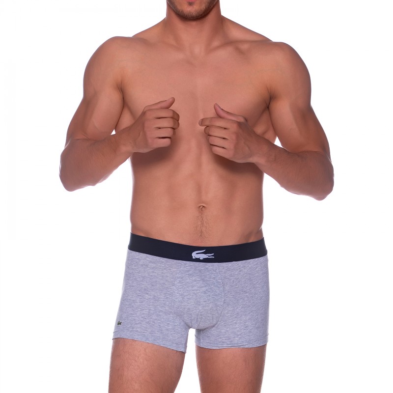 Boxerman_Boxershorts_Herrenunterwäsche_Retroshorts_Lacoste_3-er Set_Trunks_Grau
