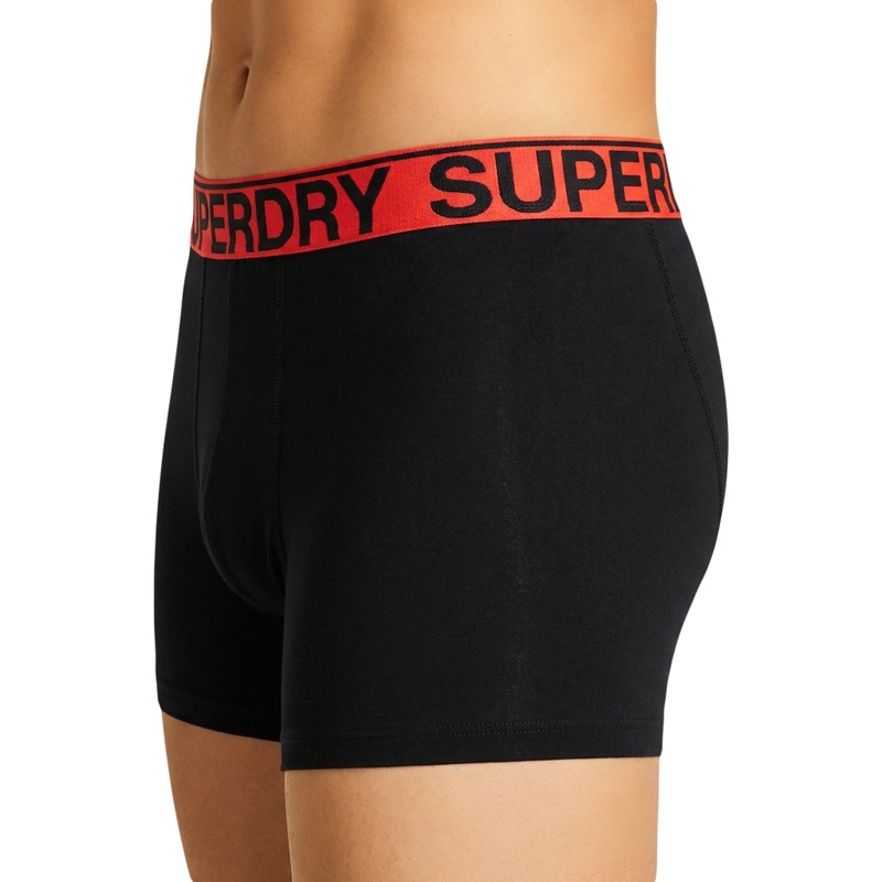 Superdry_3-erSet_Trunks_Schwarz,Orange&Grau