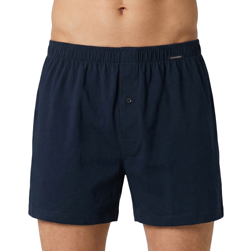 Schiesser_Boxershorts_Grau_mit_Ananasmotiv_Schwarz