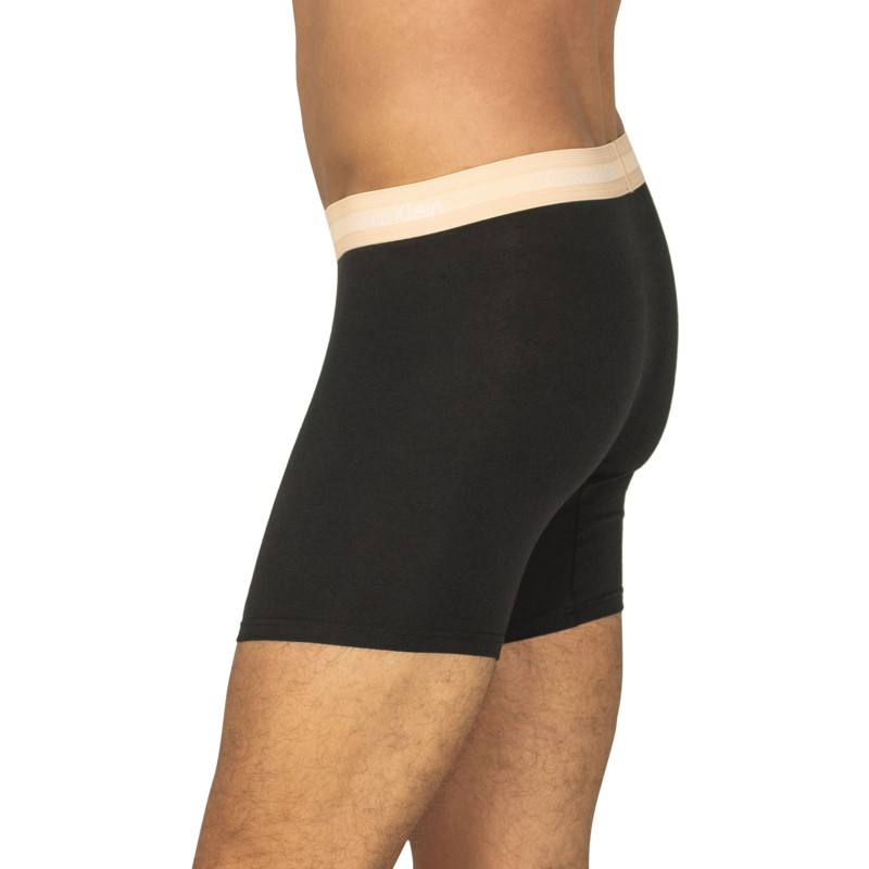 CalvinKlein_3-erSet_BoxerBriefs_Schwarz_mitverschiedenfarbigemWebbund