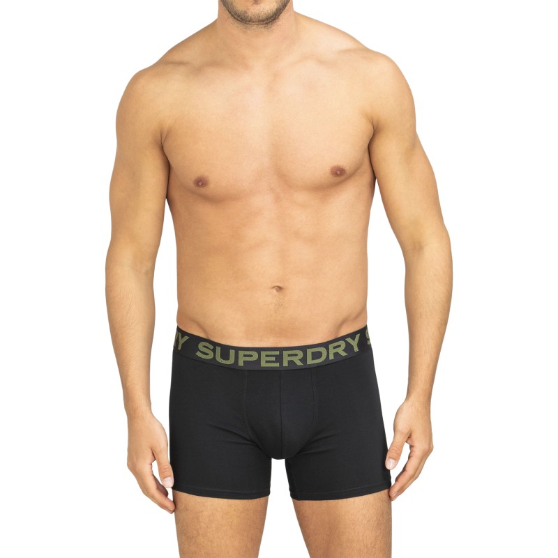 Superdry_3-erSet_Trunks_Schwarz,Orange&Grau