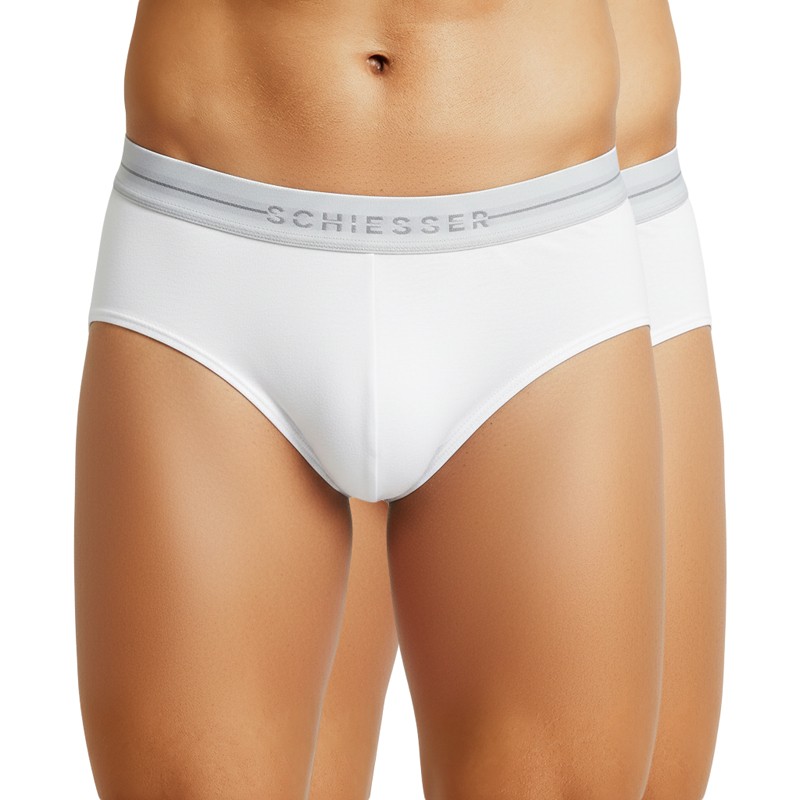 Schiesser 2-er Set Slips Weiß günstig online kaufen
