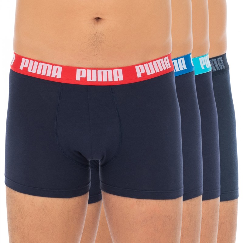 Puma_4-erSet_Boxer_Schwarz_mitverschiedenfarbigemWebbund