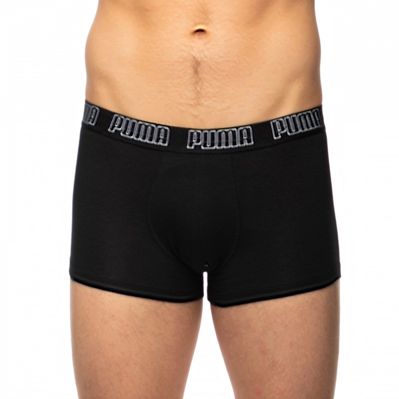 Boxerman_Herrenunterwäsche_Boxershorts_Puma_2-er Set_Basic Trunks_Schwarz
