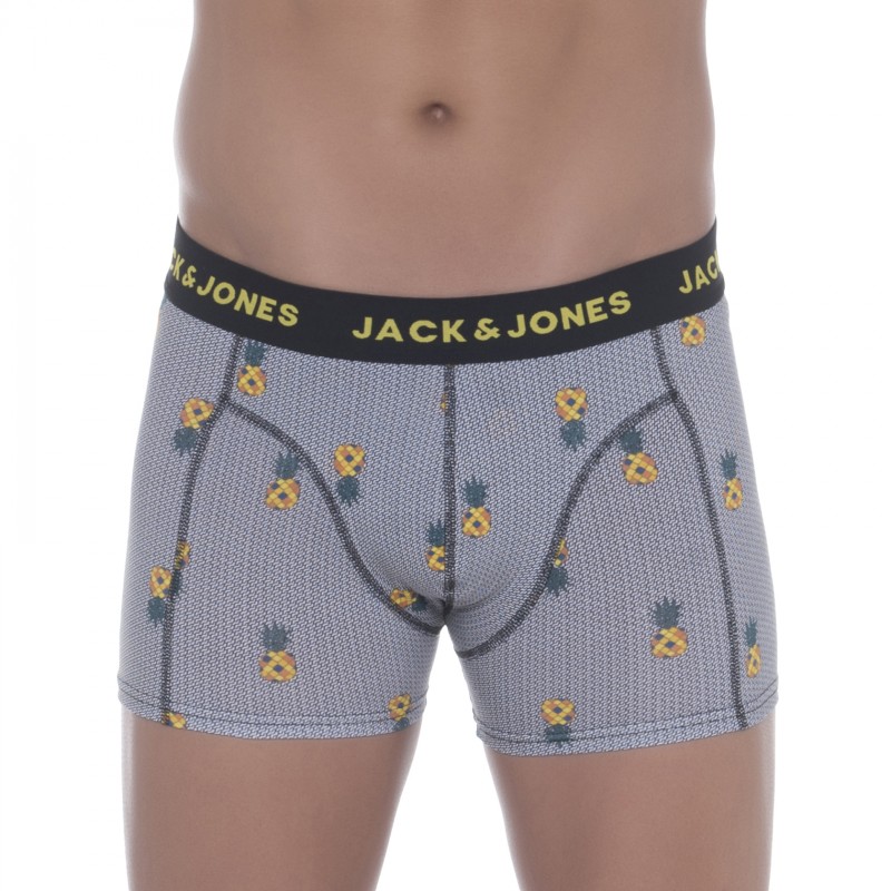 Jack&Jones_3-erSet_Trunks_Schwarz&Weiß_mitfruchtigemPrint