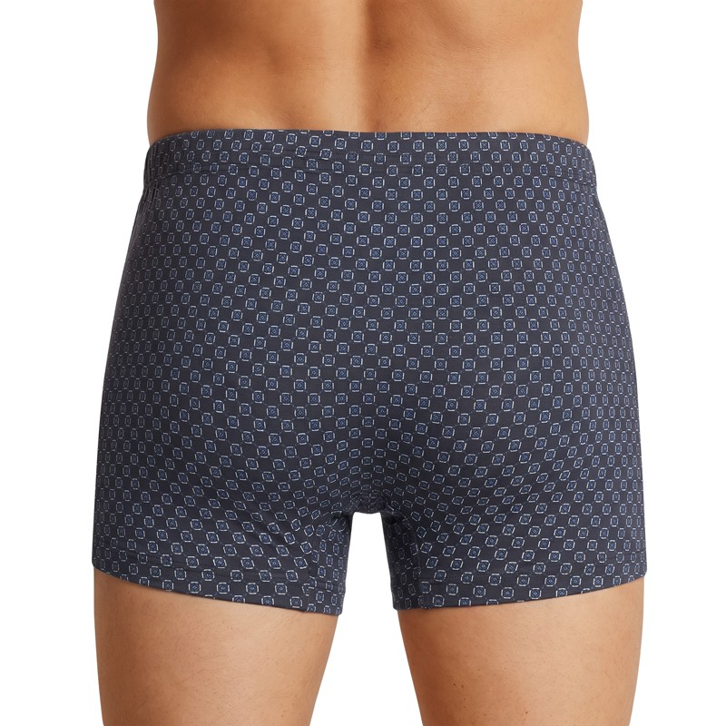 Mey_Shorty_Dunkelgrau_Blau_Weiß_Muster
