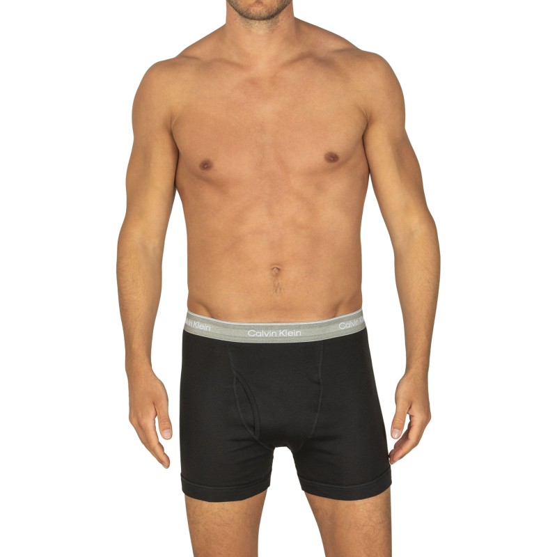 CalvinKlein_3-erSet_BoxerBriefs_Schwarz_mitverschiedenfarbigem_Webbund