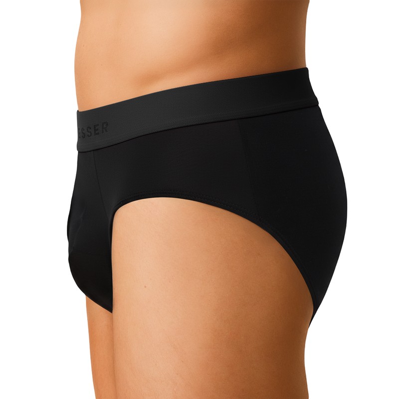 Boxerman_Schiesser_3-erSet_Slips_Schwarz_mit_verschiedenfarbigen_Webbund