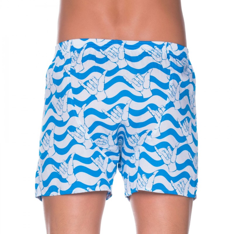 D.E.A.L International_Boxershorts_Blau Weiß_Motiv