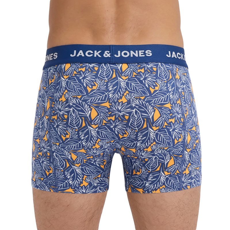 Jack & Jones 5-er Set Trunks Blau verschiedene Muster