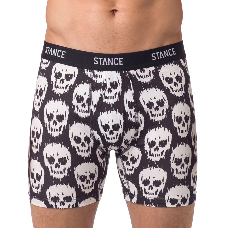 Stance_Boxer_Brief_Schwarz_mit_Motiv