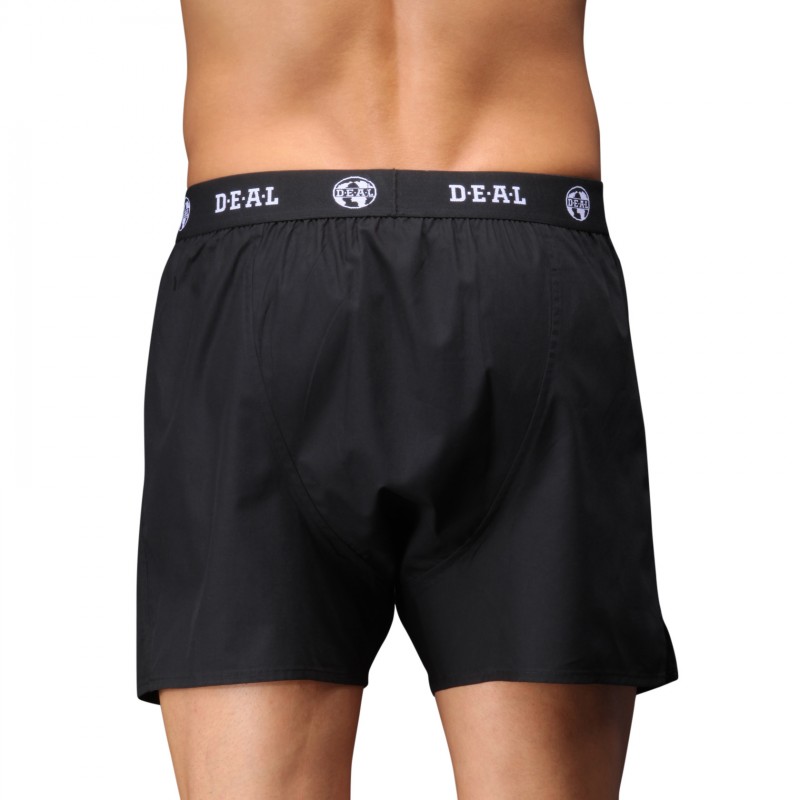D.E.A.L International Boxershorts Schwarz mit Logo Bund