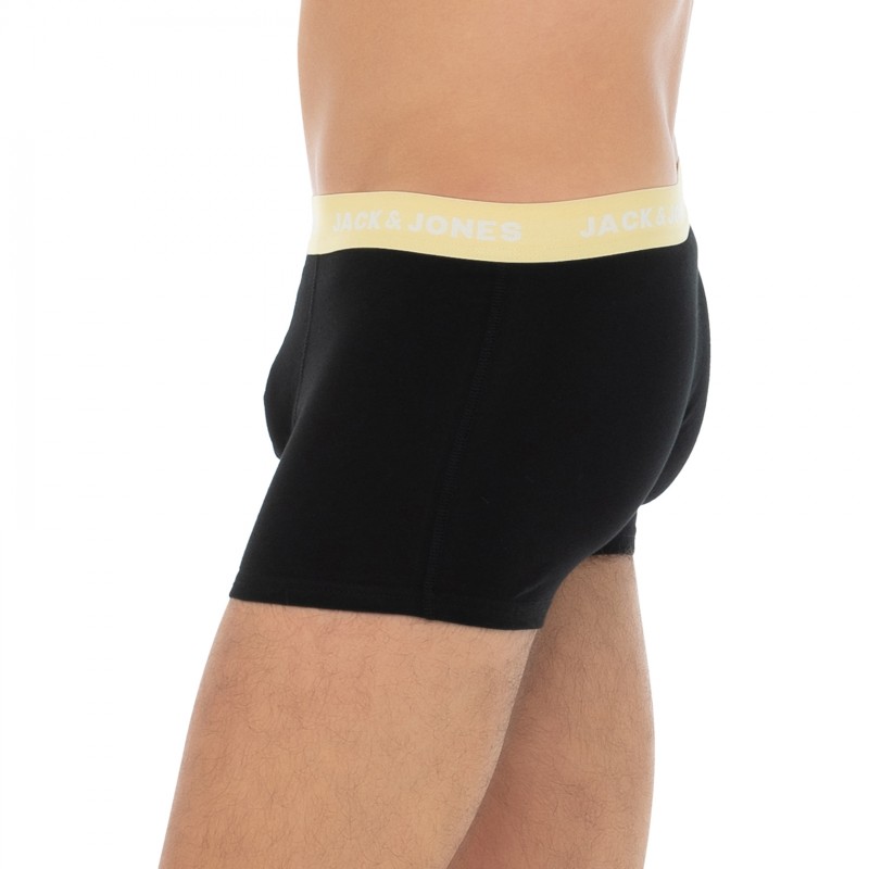 Jack&Jones_7-erSet_Trunks_Schwarz_mitverschiedenfarbigemWebbund