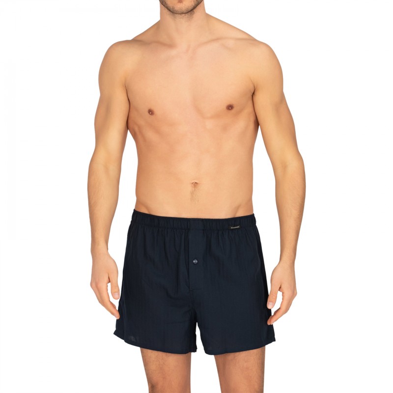 Schiesser_2-erSet_Boxershorts_Blau&Blau_kariert