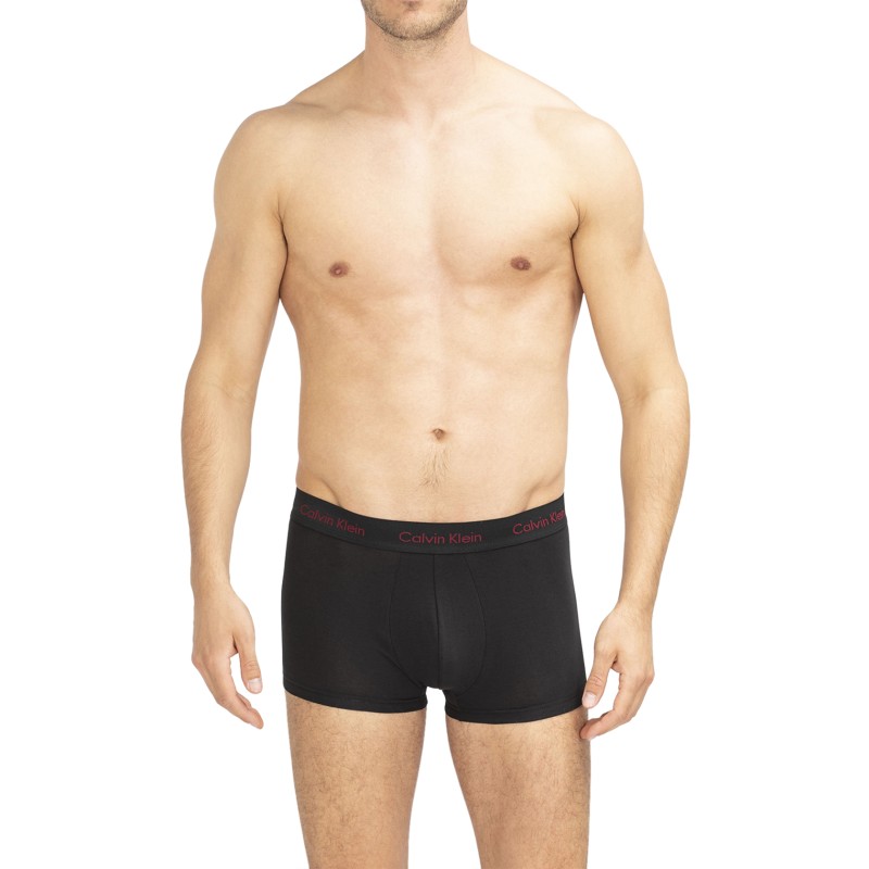 CalvinKlein_3erSet_LowRiseTrunks_Schwarz_mitverschiedenfarbigemWebbund