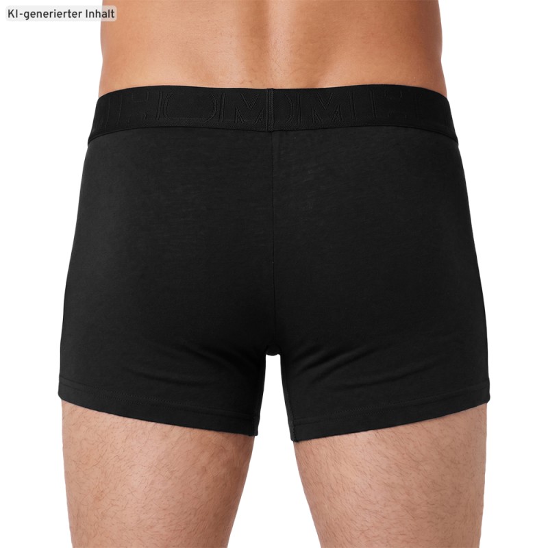 HOM_3-erSet_BoxerBriefs_Schwarz_Blau_mitMuster