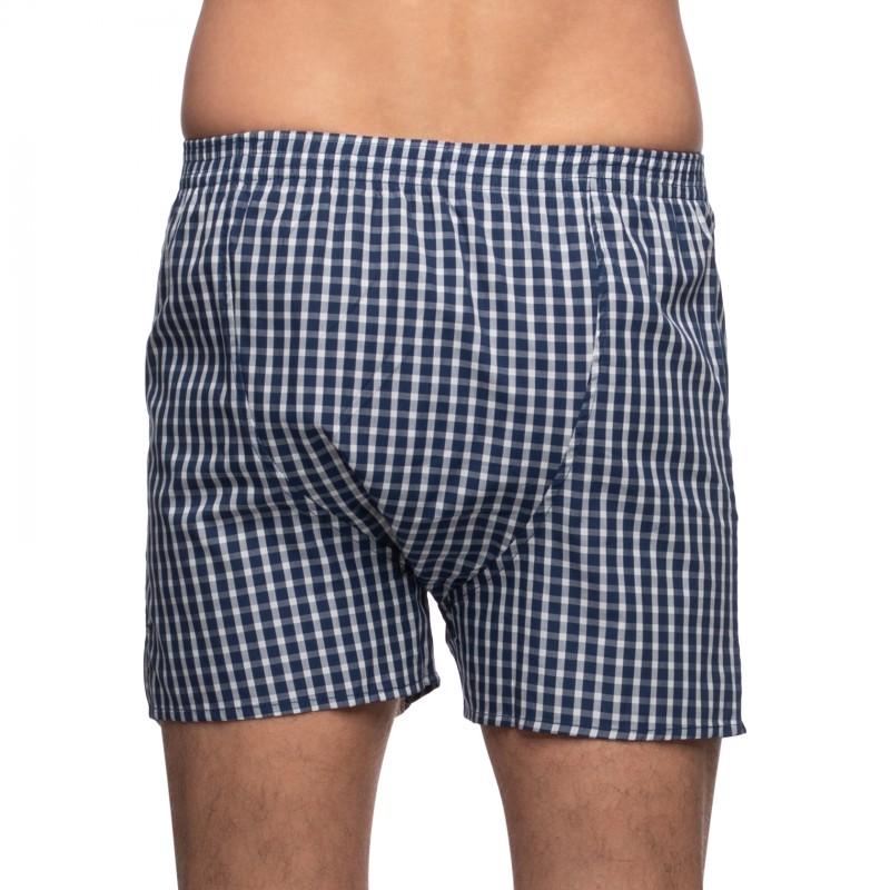 D.E.A.L International Boxershorts Kariert Dunkelblau – 100% Baumwolle, OEKO-TEX Zertifiziert, 1 Stück