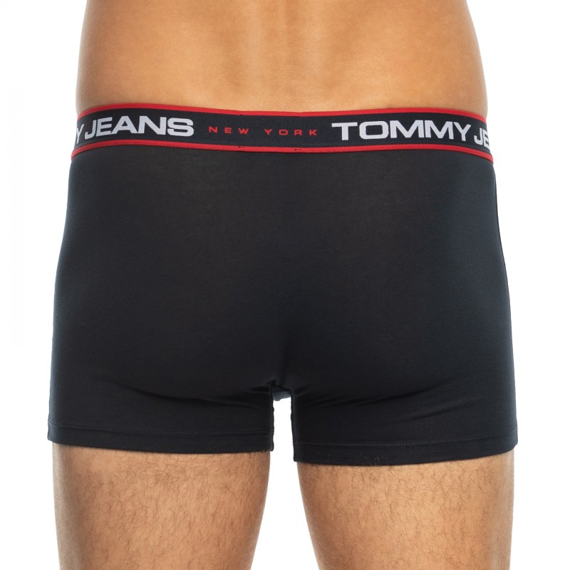 TommyHilfiger_3-erSet_Trunks_Blau&Pink_mitverschiedenfarbigemWebbund