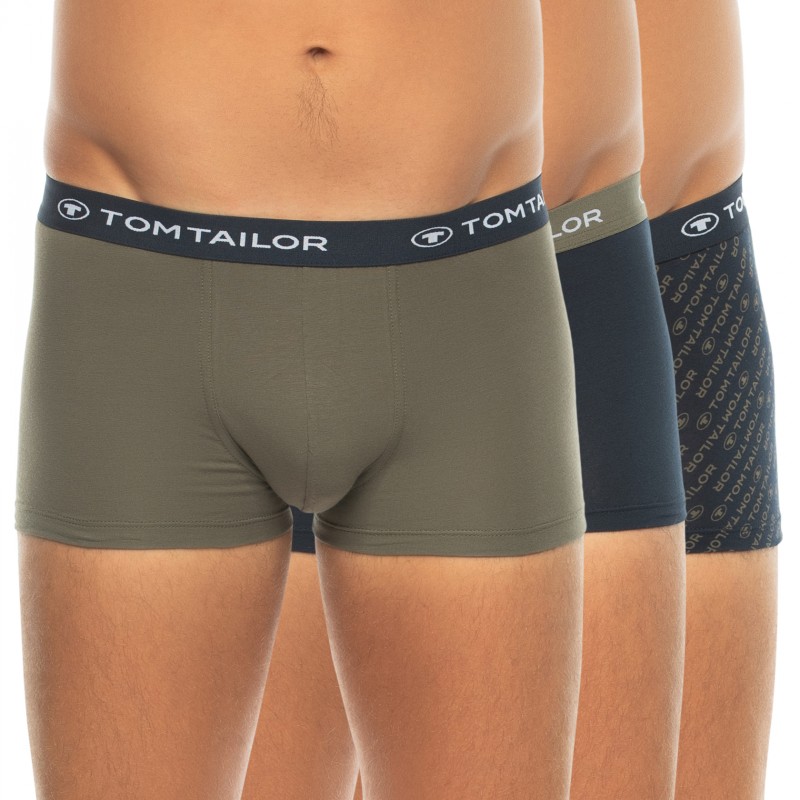 TomTailor_3-erSet_Trunks_Blau&Khaki