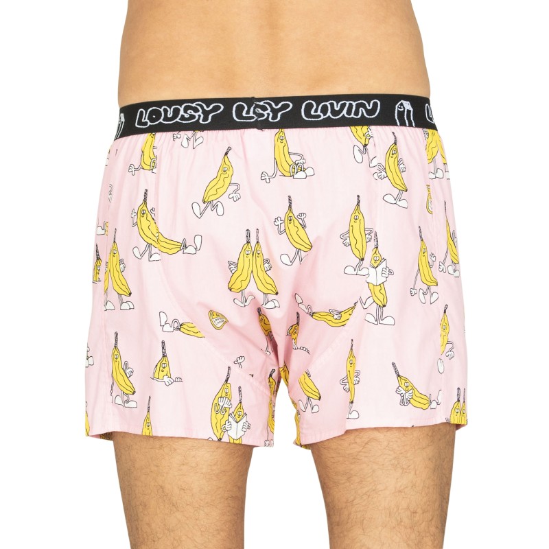 Lousy Livin Boxershorts 2-er Set Blau & Pink mit Motiv