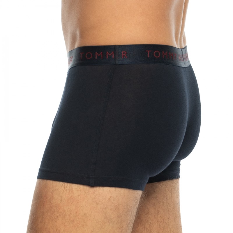 TommyHilfiger_3-erSet_Trunks_Blau_mitverschiedenfarbigemWebbund