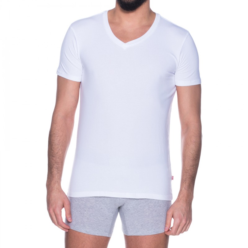 Levi's_2-er Set_T-Shirt_V-Ausschnitt_Weiß