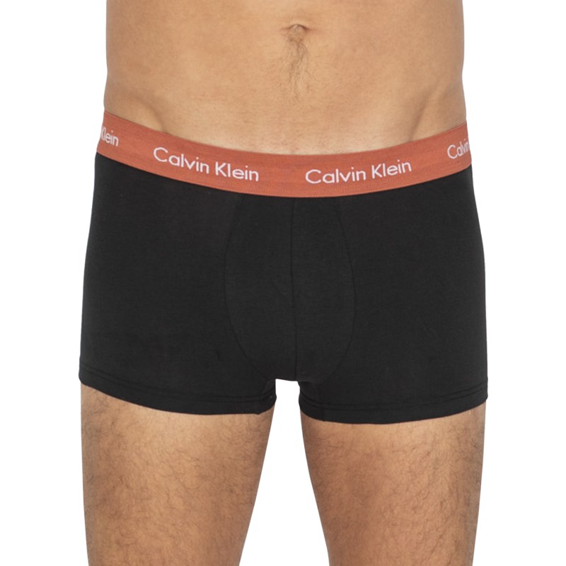 CalvinKlein_3erSet_LowRiseTrunks_Schwarz_mitverschiedenfarbigemWebbund