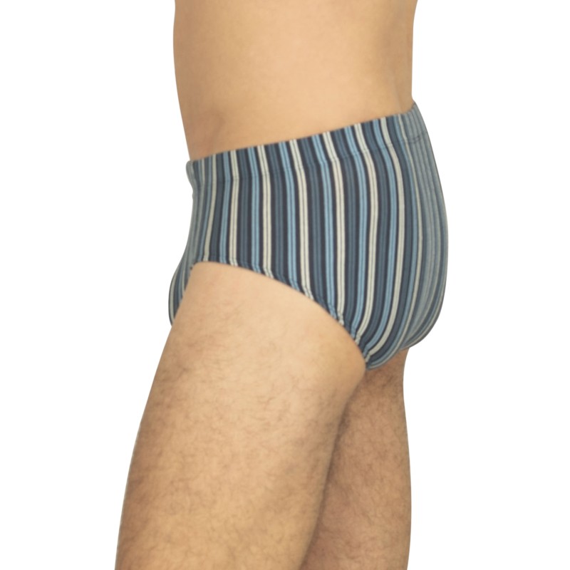 Boxerman_Schiesser_3-erSet_Slips_Blau& Blau_gestreift