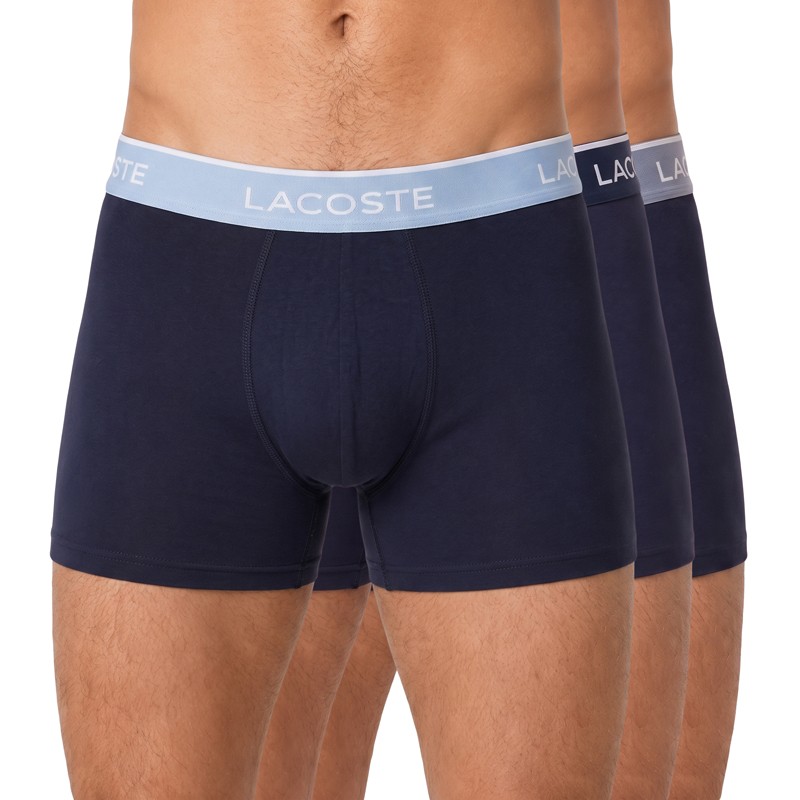 Lacoste_3-erSet_Trunks_Blau_mitverschiedenfarbigemWebbund