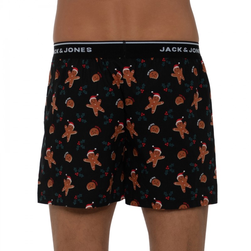 Boxerman_Herrenunterwäsche_Jack & Jones_2-er Set_Boxershorts_Schwarz_Lebkuchen Motiv