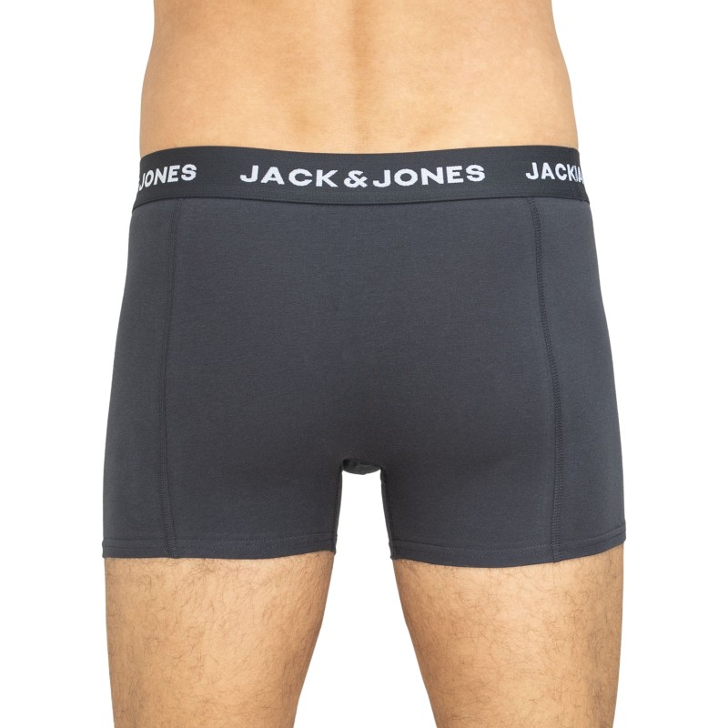 Jack & Jones 3-er Set Trunks Schwarz, Blau & Petrol mit Motiv